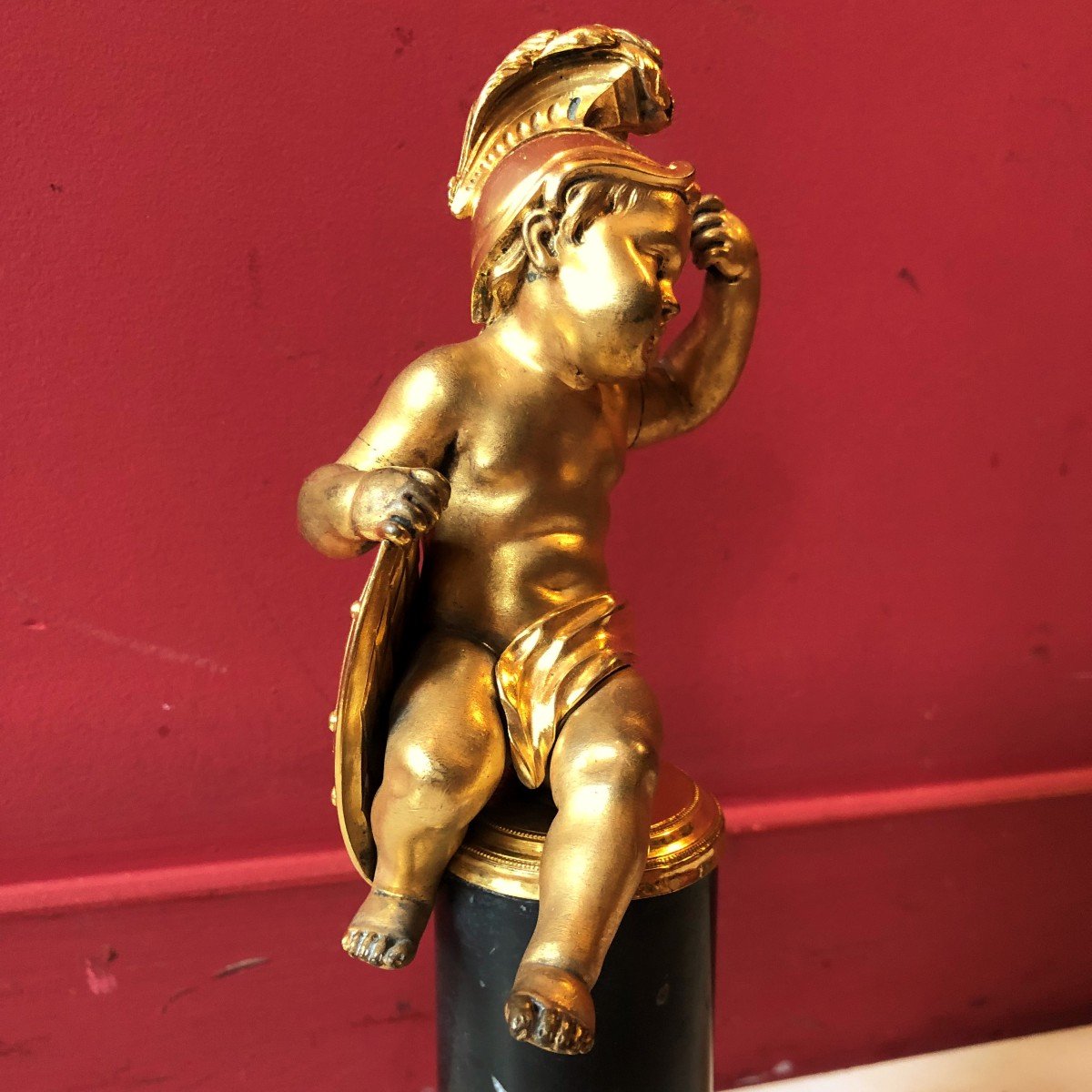 Putto Guerrier, époque Louis XVI-photo-2