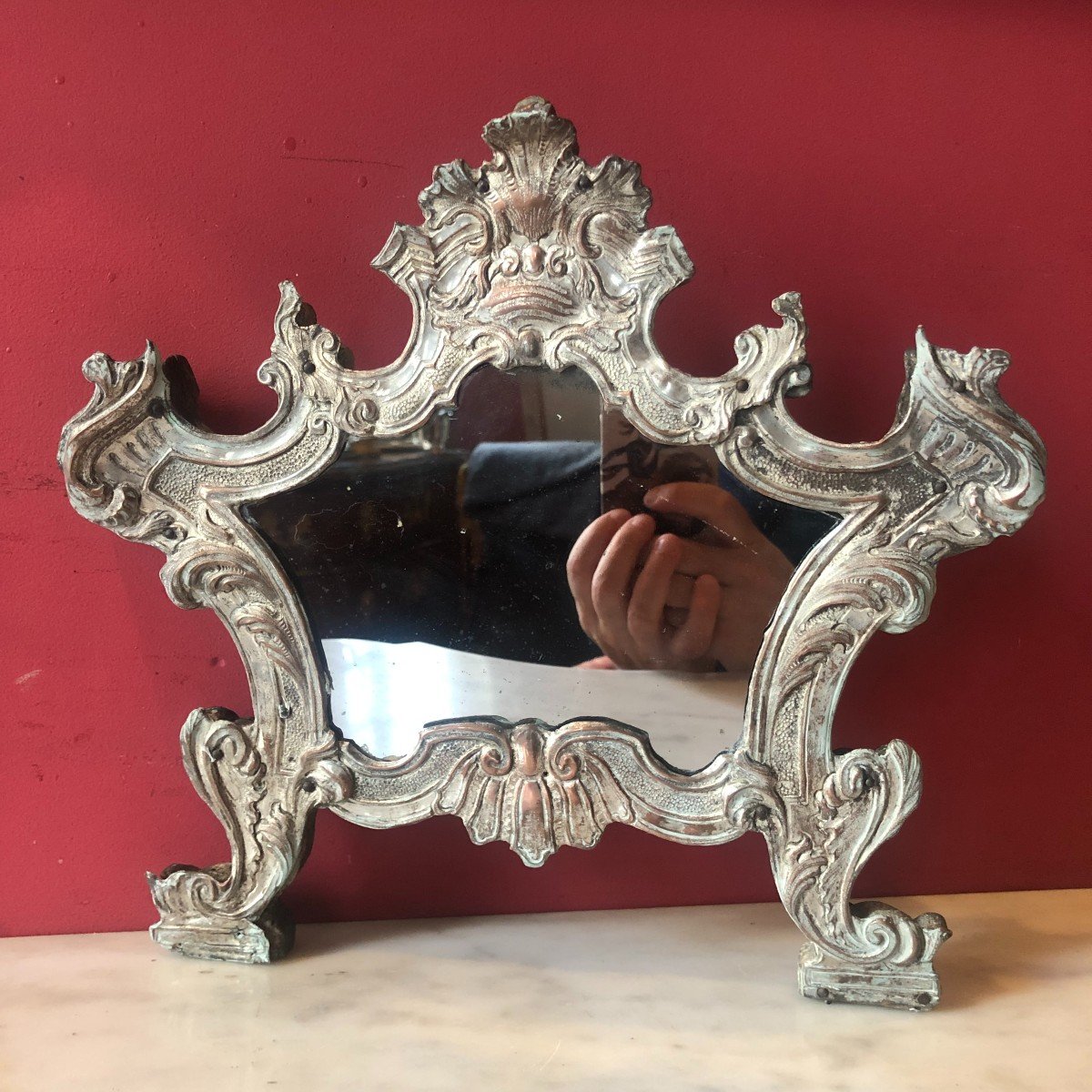 Paire De Miroirs d'Ornement, Italie Fin XVIIIème-photo-2
