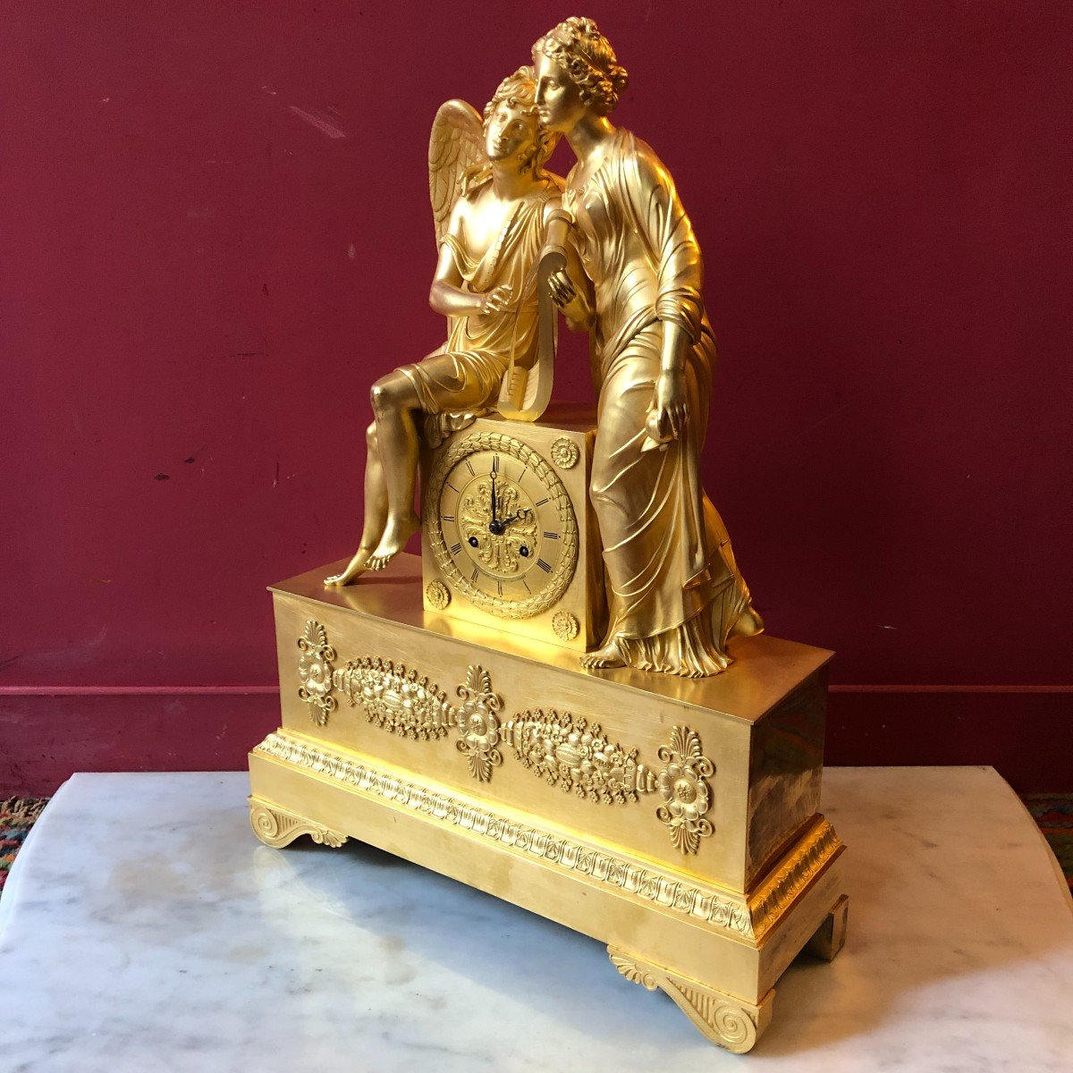 Hélène De Troie Et Amour, époque Empire-photo-2