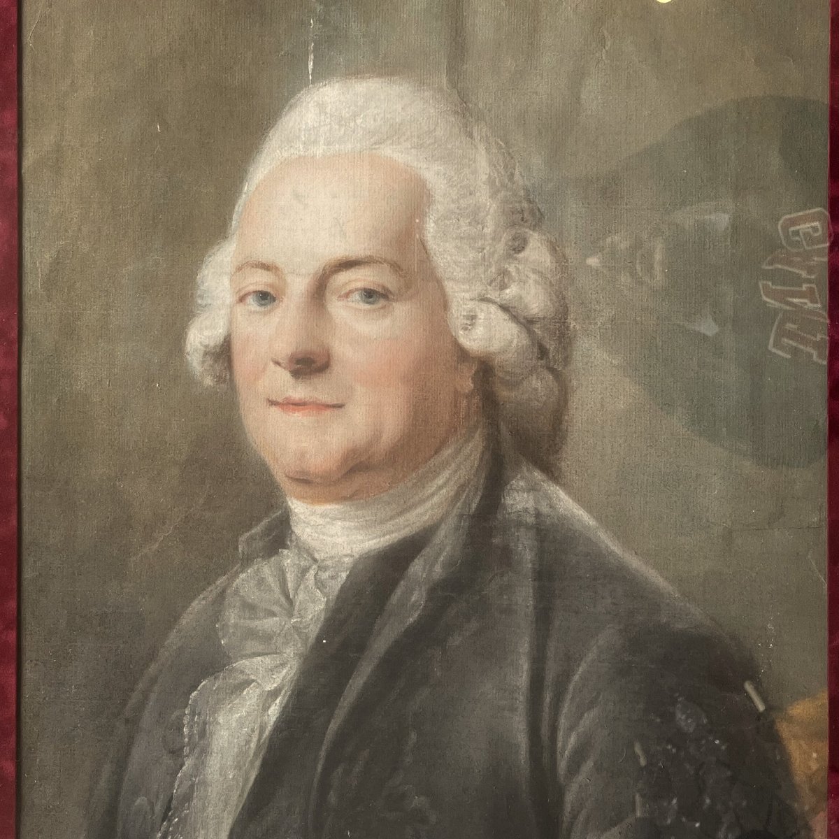 Homme De Qualité, Pastel époque Louis XVI-photo-3