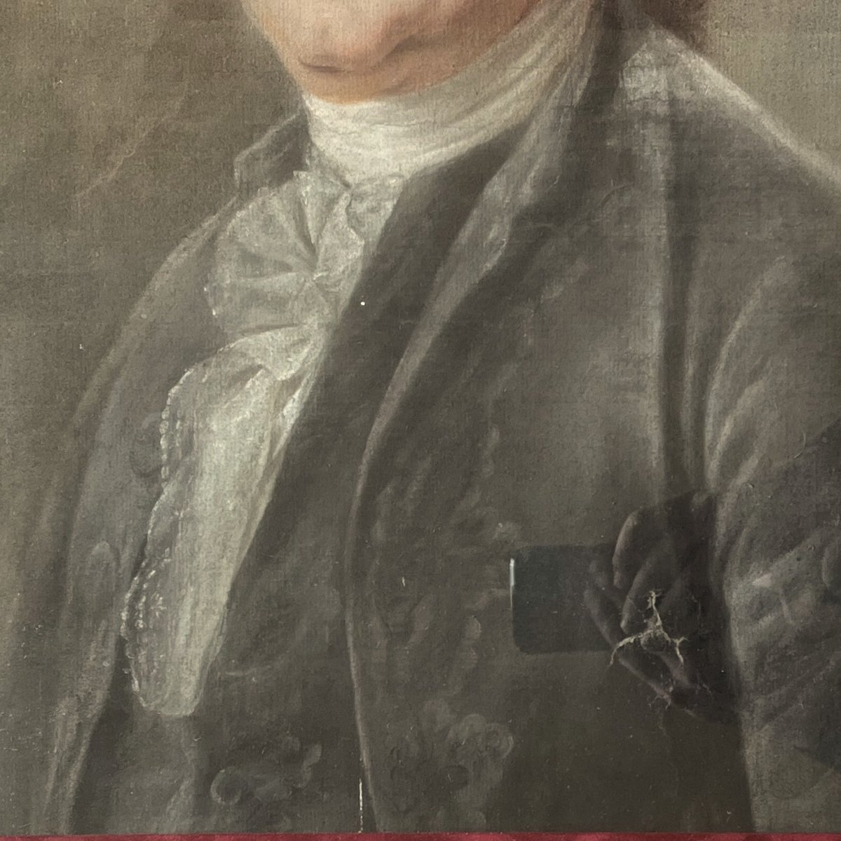 Homme De Qualité, Pastel époque Louis XVI-photo-4
