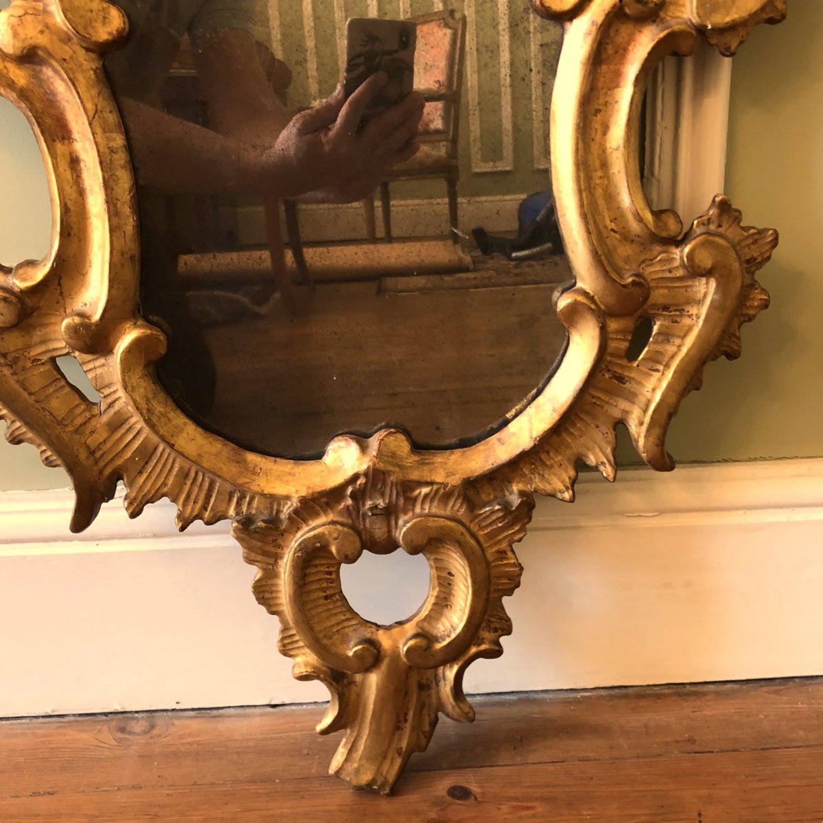 Pair Of Reflecting Mirrors, Italy, 18th Century-photo-1