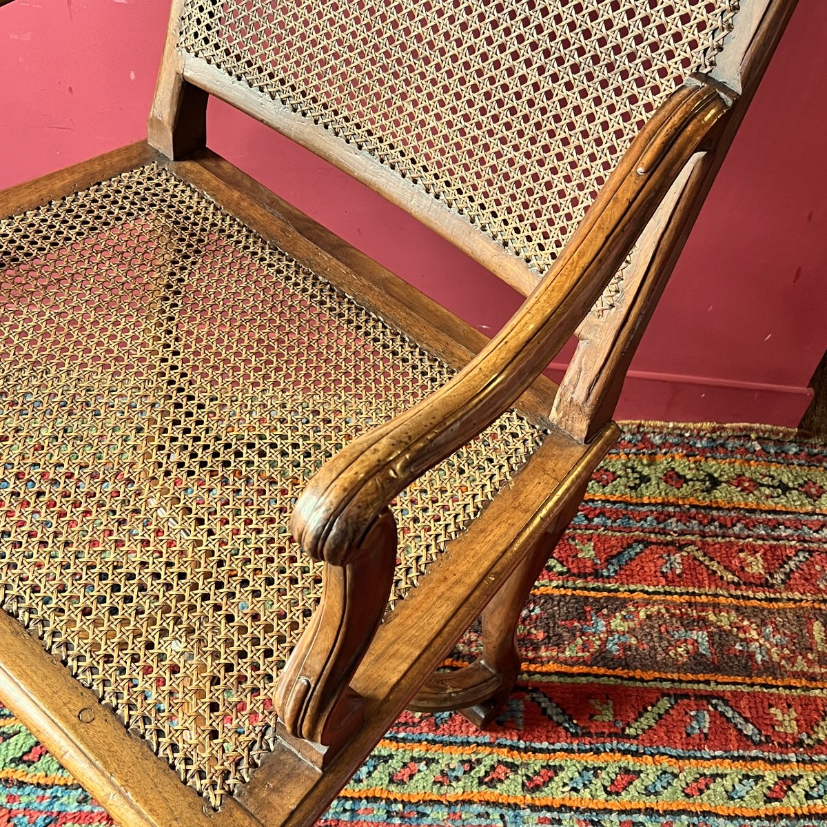 Rare Fauteuil De Bureau, Début époque Régence-photo-2