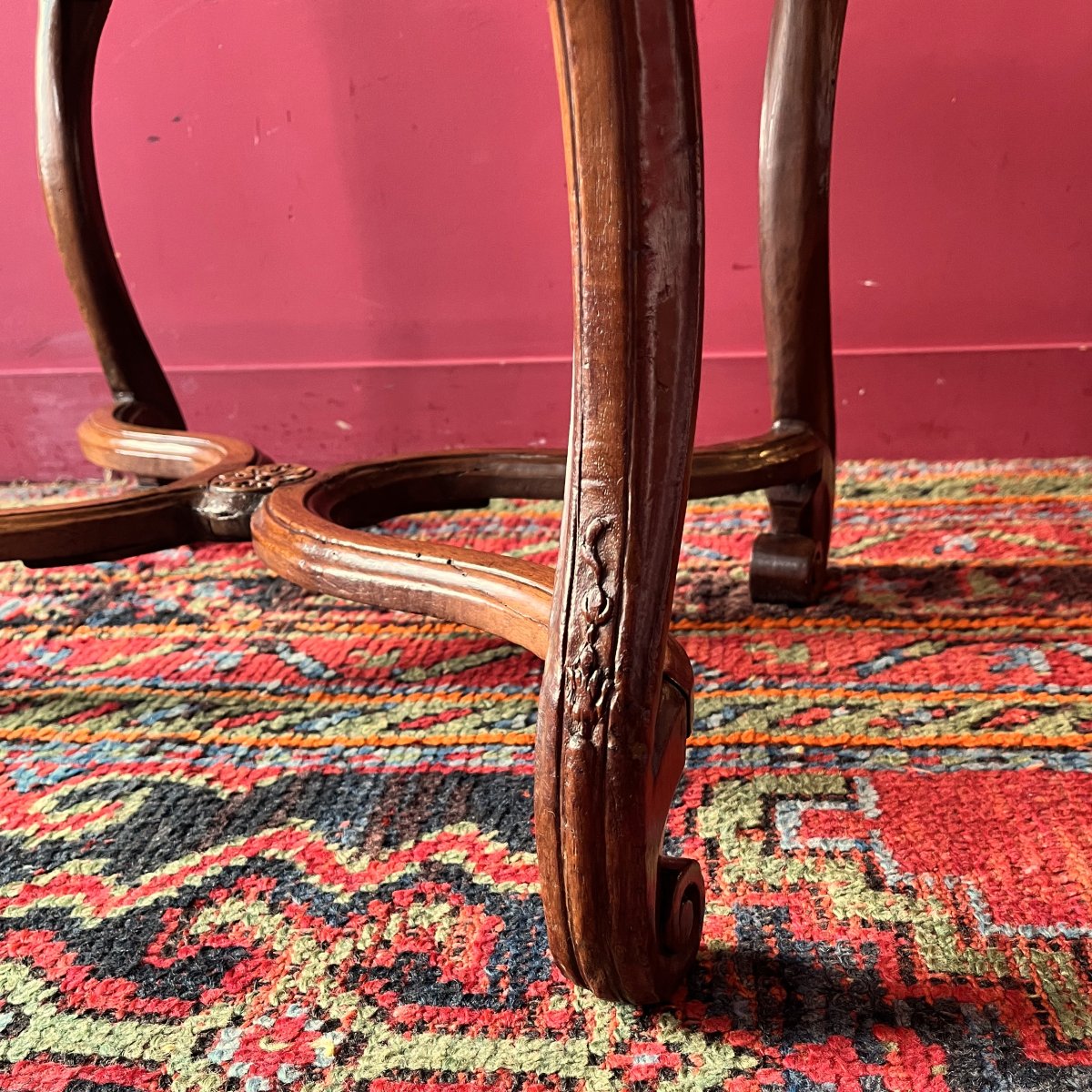 Rare Fauteuil De Bureau, Début époque Régence-photo-5
