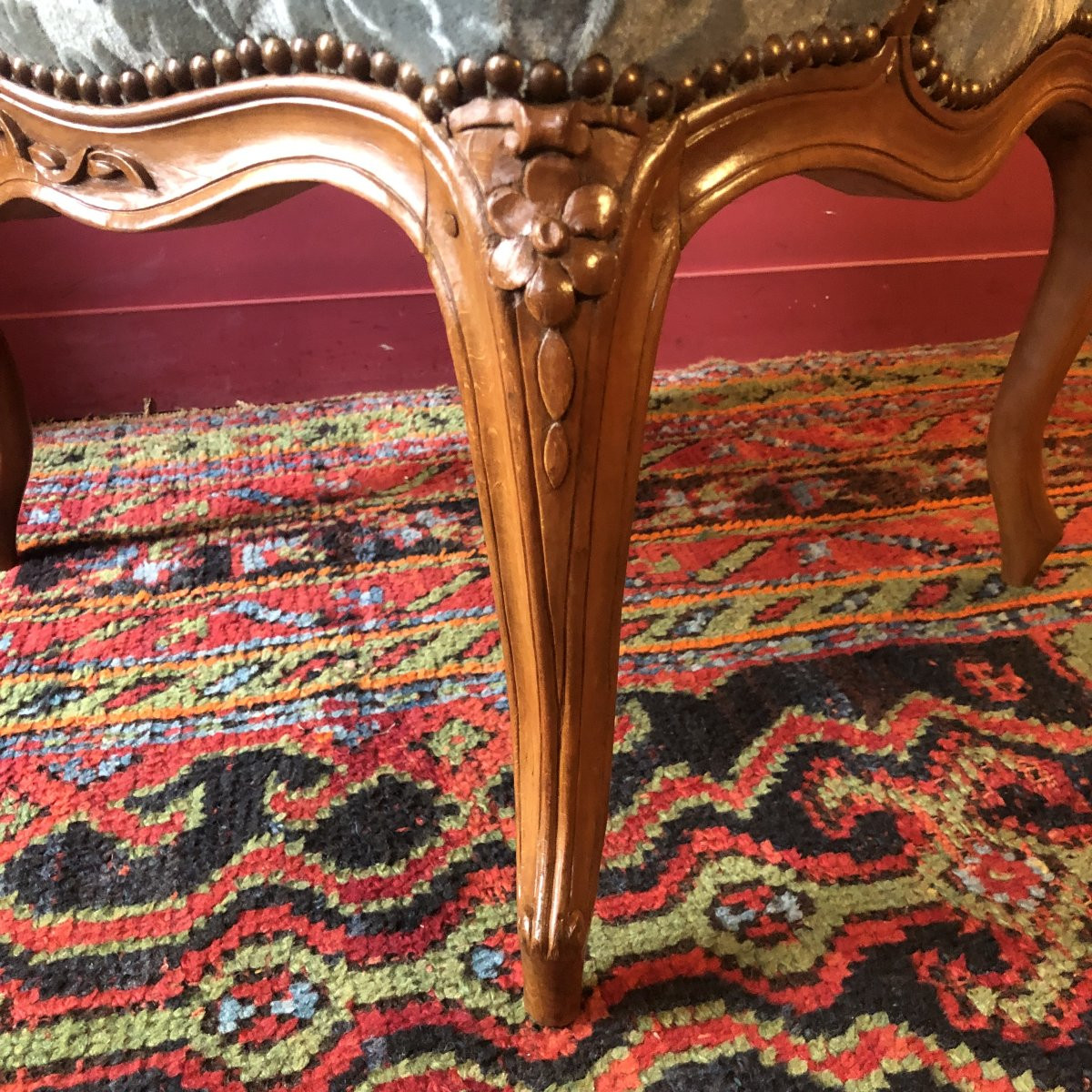 Fauteuil à La Reine, époque Louis XV-photo-4