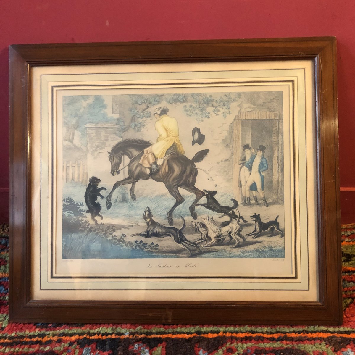 After Carle Vernet, Two Satyrical Equestrian Engravings-photo-2