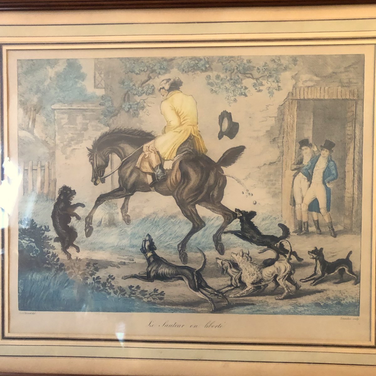 After Carle Vernet, Two Satyrical Equestrian Engravings-photo-3