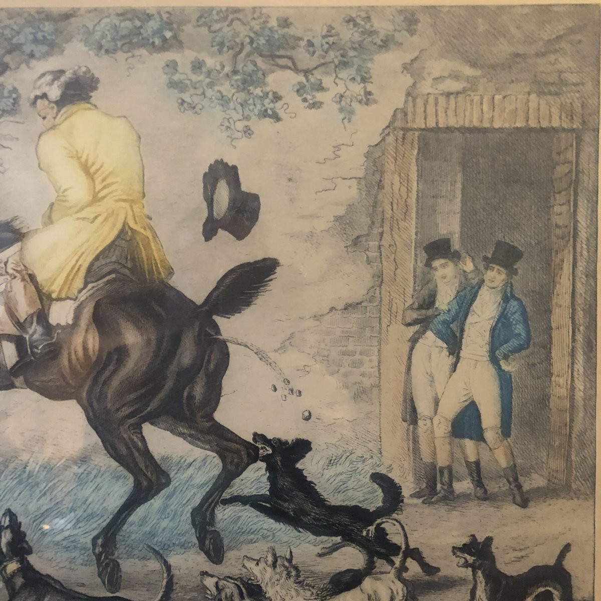 After Carle Vernet, Two Satyrical Equestrian Engravings-photo-1