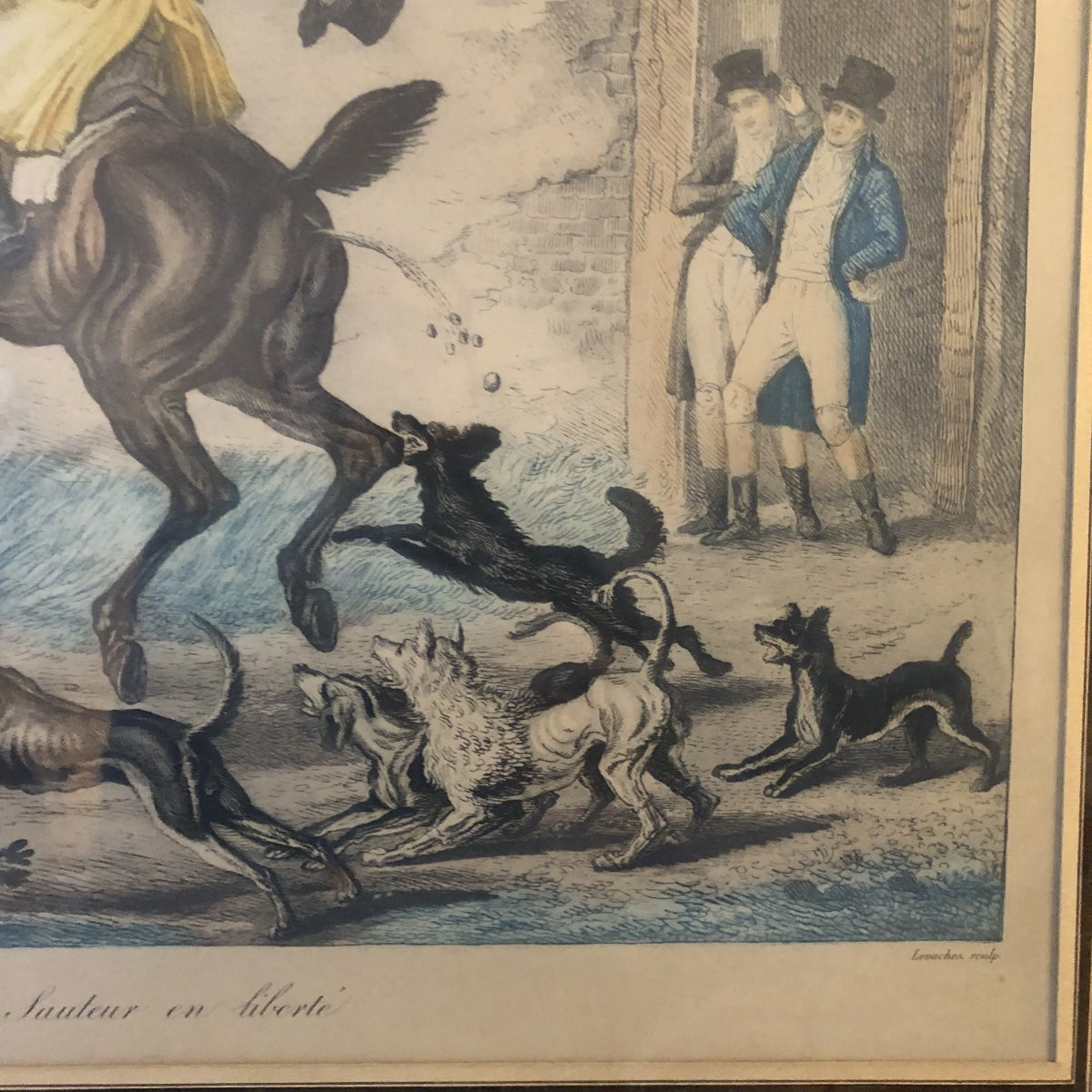 After Carle Vernet, Two Satyrical Equestrian Engravings-photo-2