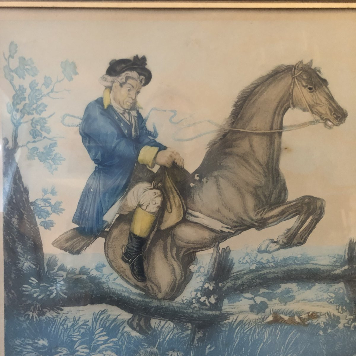 After Carle Vernet, Two Satyrical Equestrian Engravings-photo-5