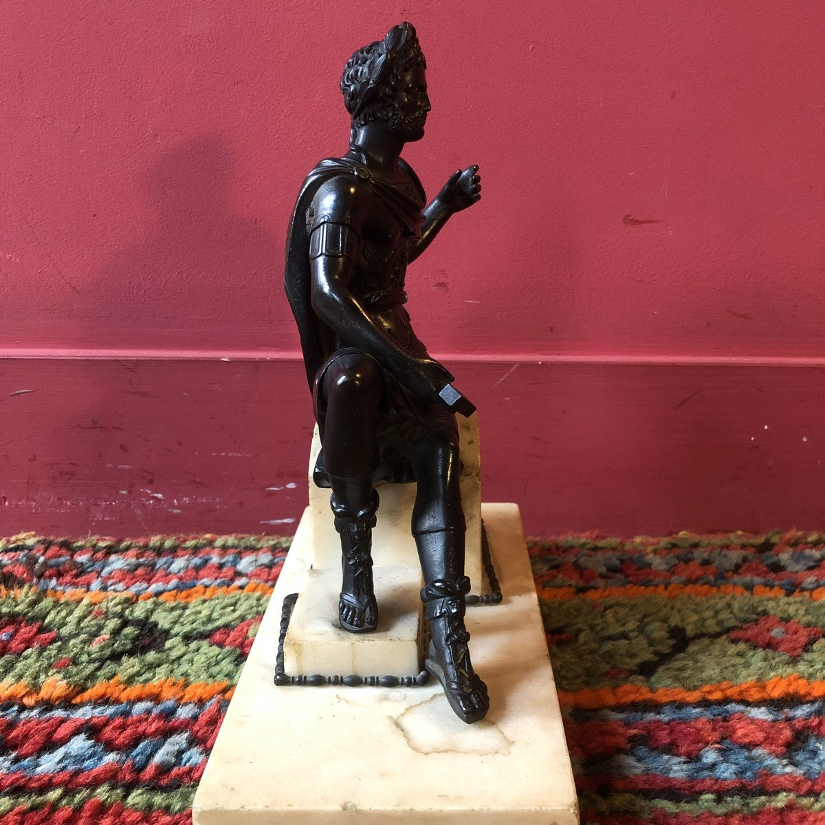 Empereur romain, bronze, XIXème siècle-photo-1