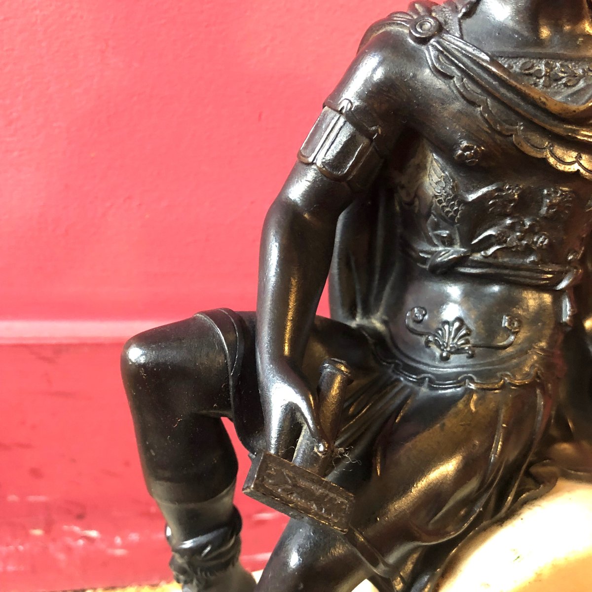 Empereur romain, bronze, XIXème siècle-photo-3