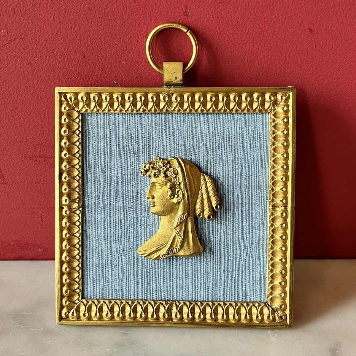 Profile Of A Woman, Gilded Bronze
