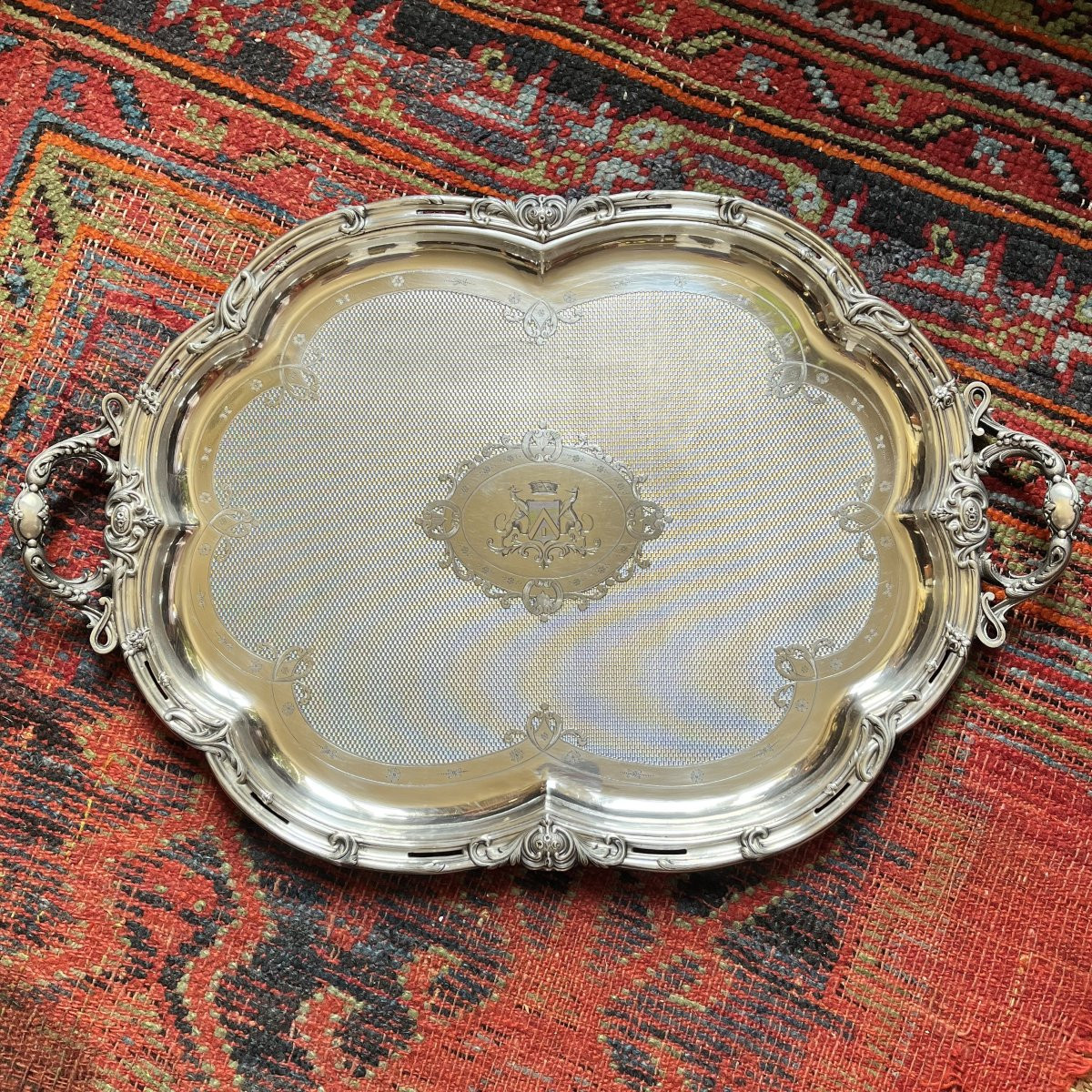 Serving Tray, Ruolz, Napoleon III Period-photo-2