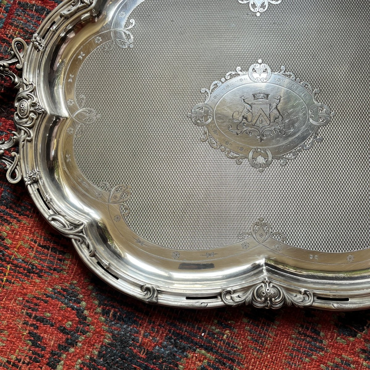 Serving Tray, Ruolz, Napoleon III Period-photo-5