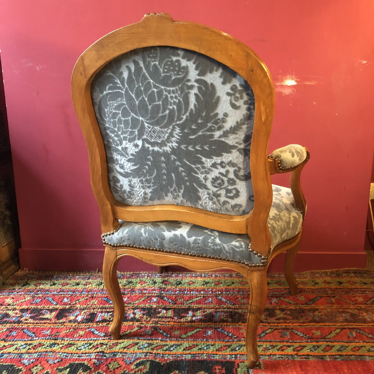 Estampillé Malbet, fauteuil à la reine, époque Louis XV-photo-6