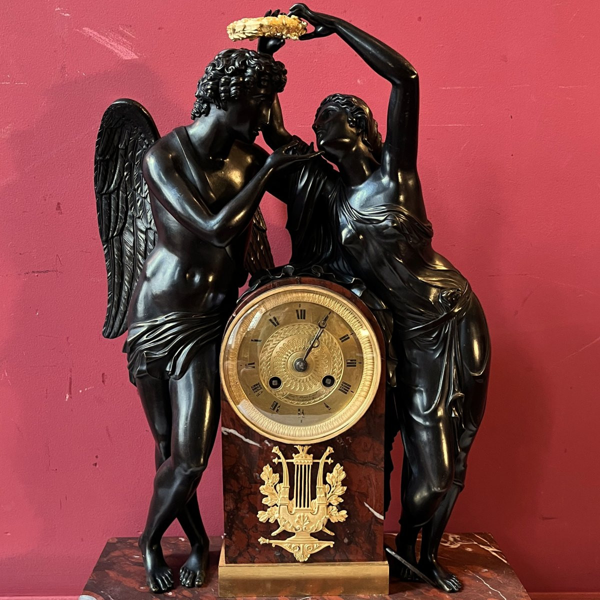 Psyché couronnant Amour, d'après Michallon, début XIXème siècle-photo-4
