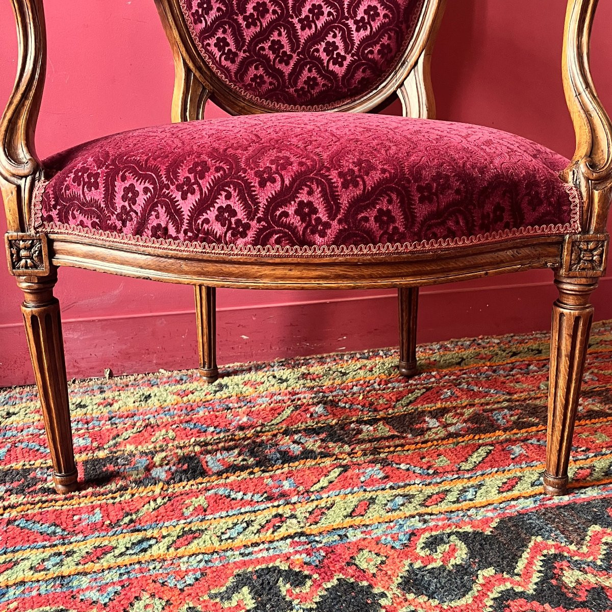 Armchair, Early Louis XVI Period-photo-4