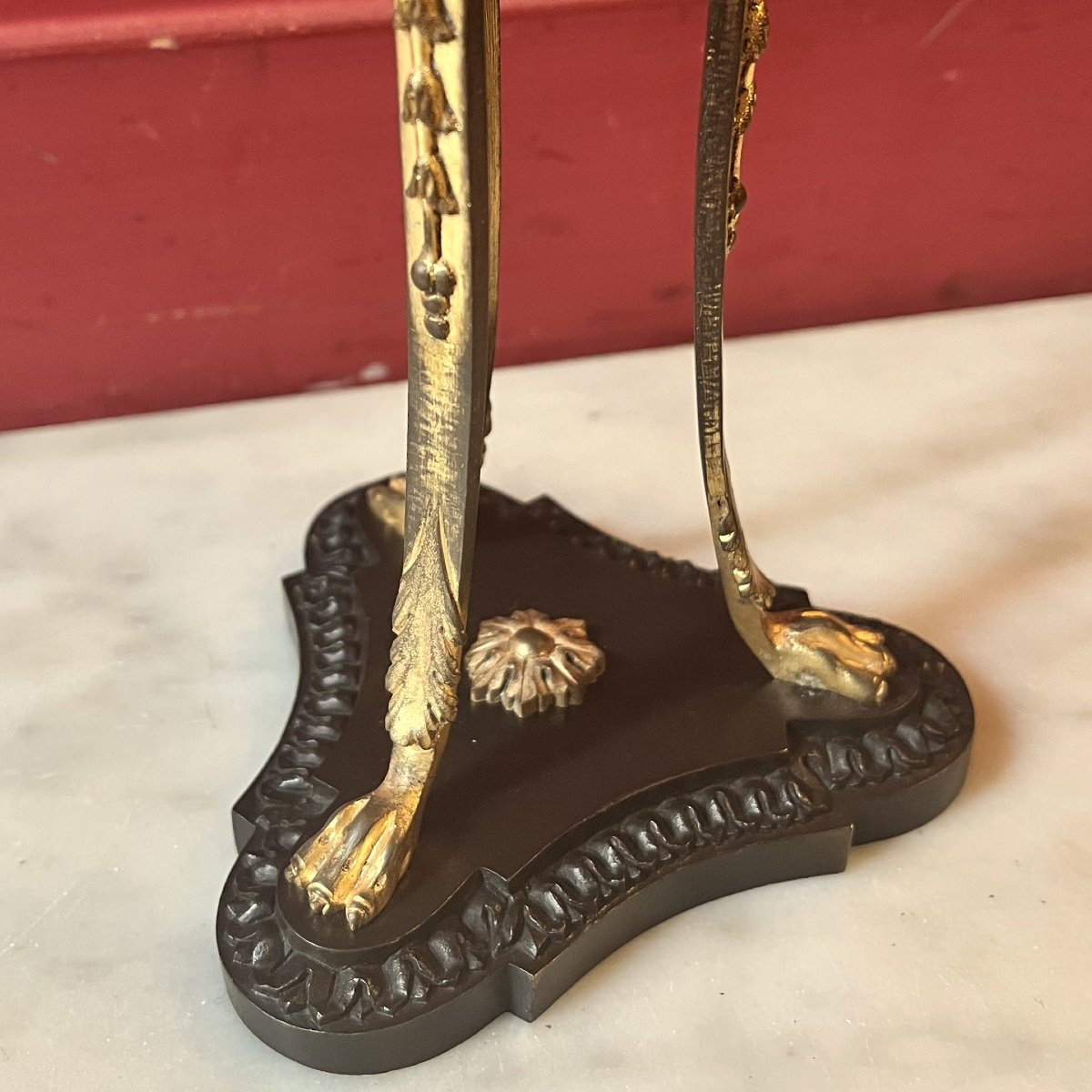 Louis XVI Candlestick In Athenian Style-photo-5