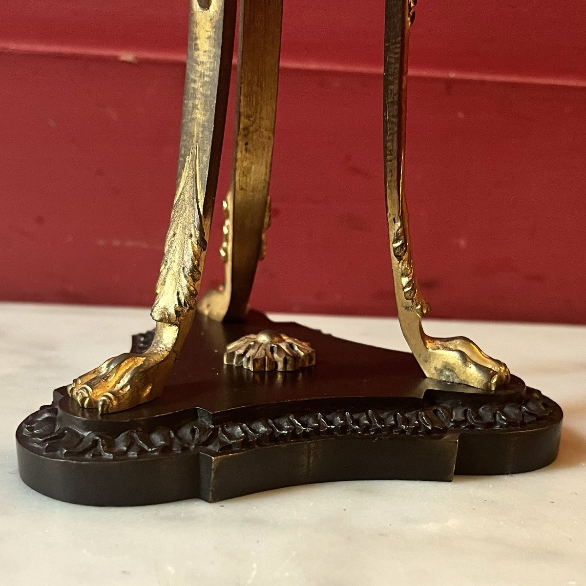Louis XVI Candlestick In Athenian Style-photo-6