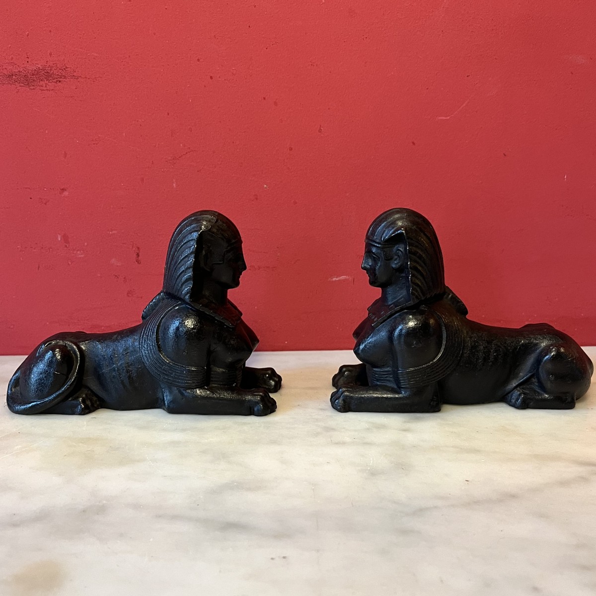 Pair Of Sphinxes, 19th Century
