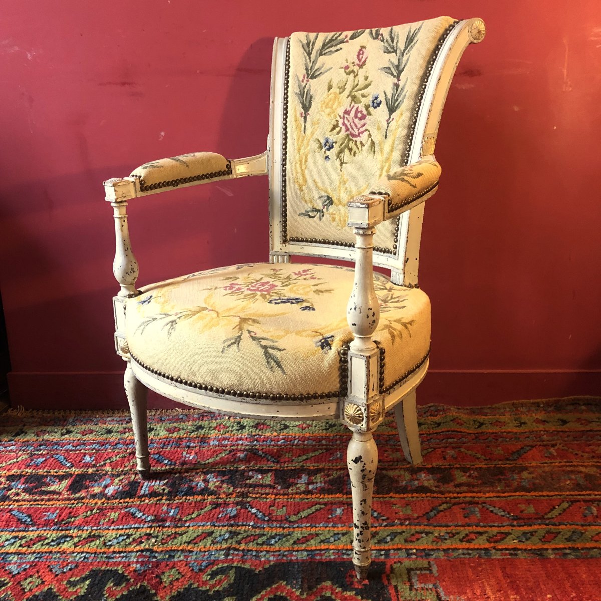 Paire de fauteuils, époque Directoire-photo-3