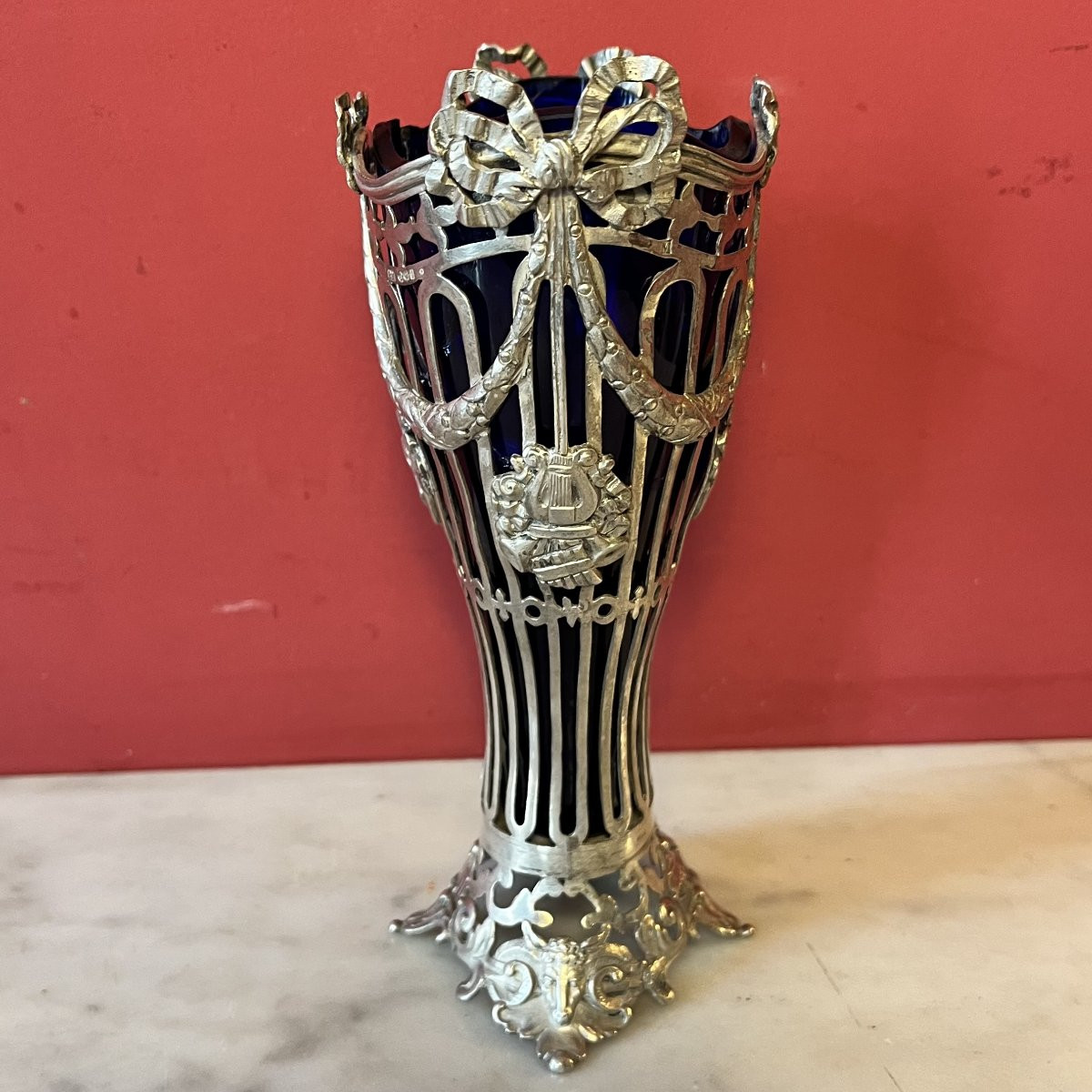 Pair Of Silver Vases, Circa 1900-photo-1