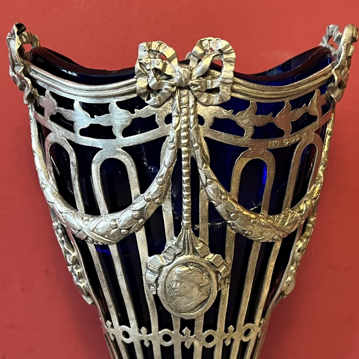 Pair Of Silver Vases, Circa 1900-photo-2