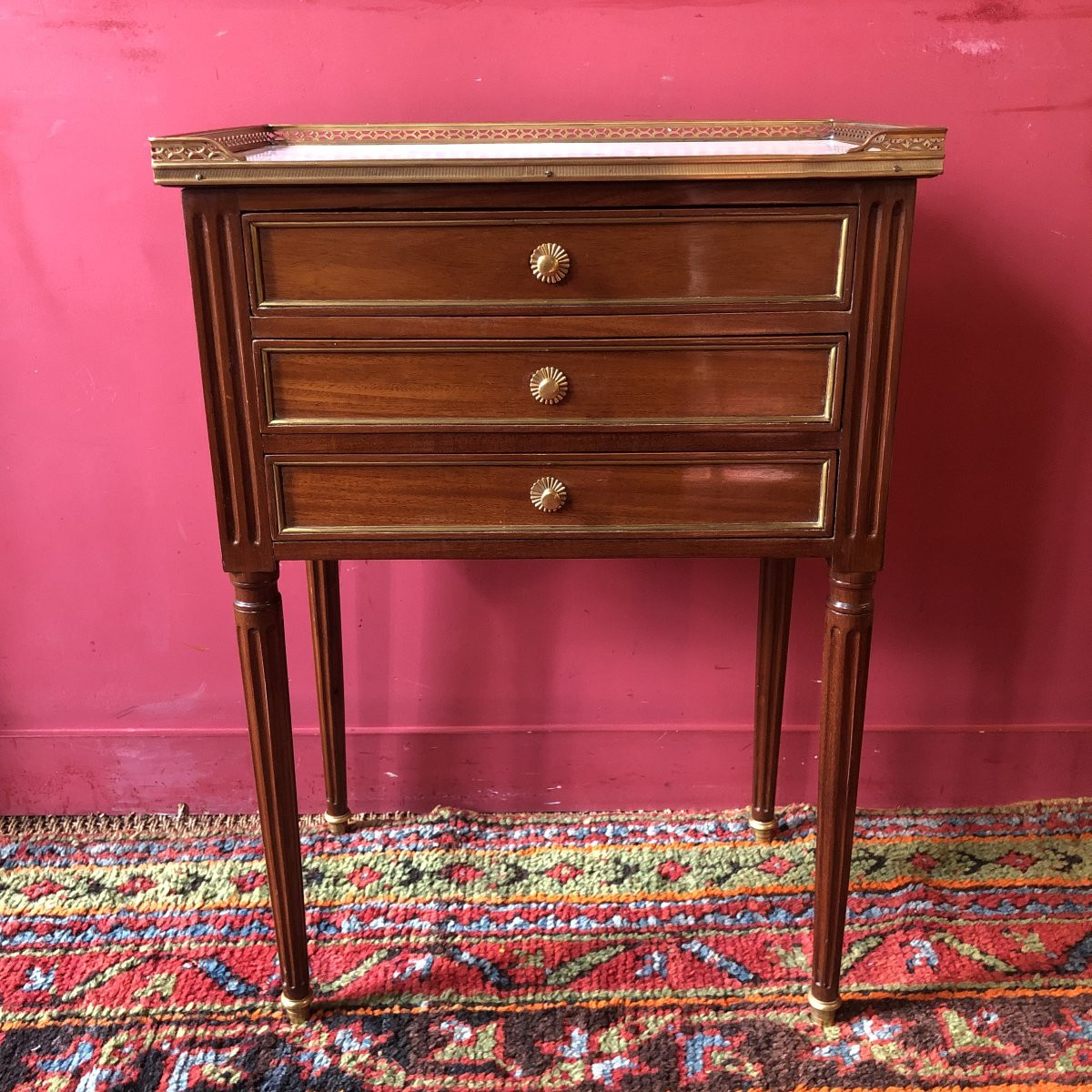 Louis XVI Period Stamped  Coffee Table-photo-2