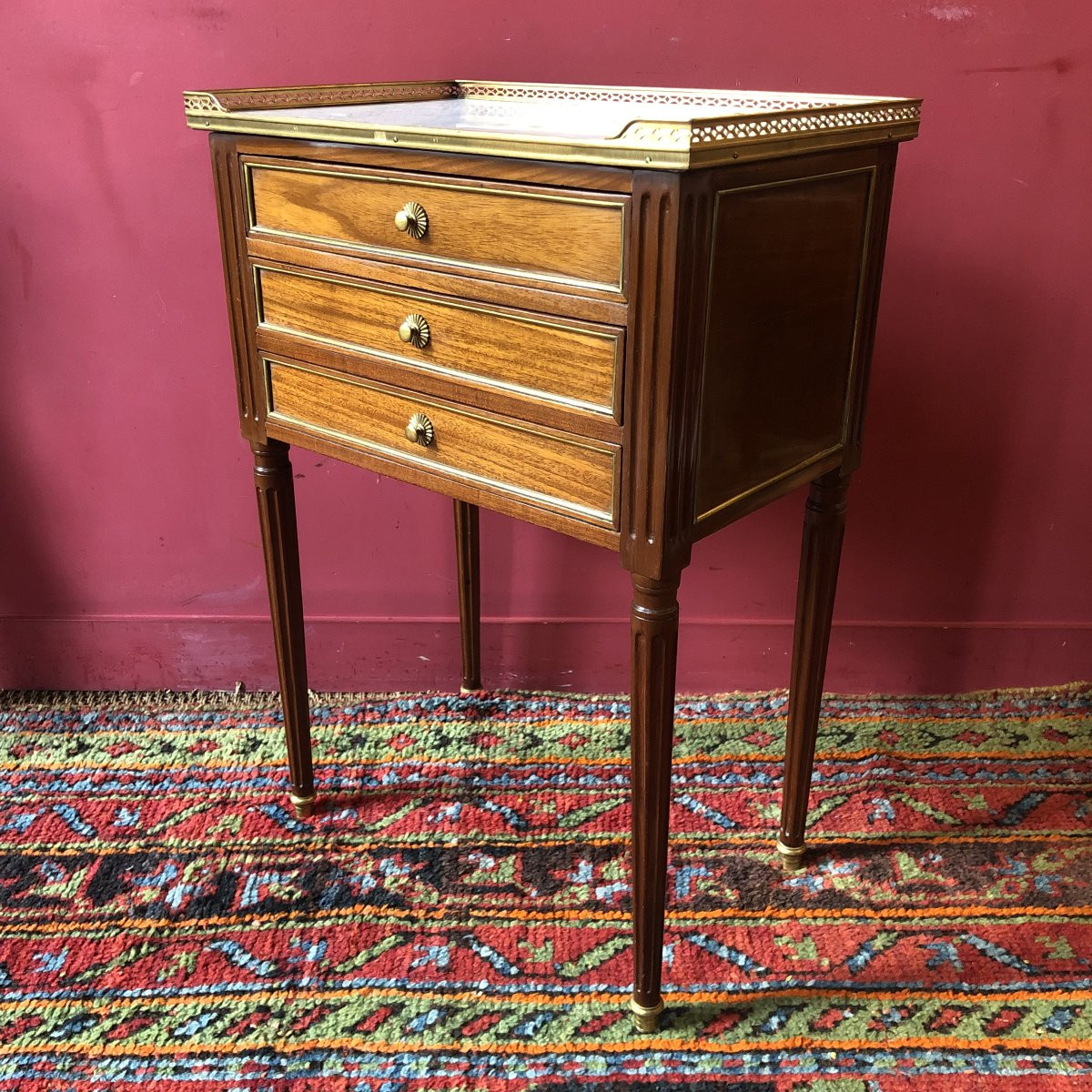 Louis XVI Period Stamped  Coffee Table-photo-3