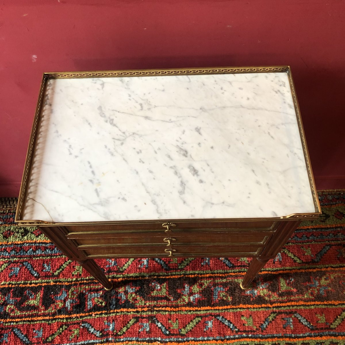 Louis XVI Period Stamped  Coffee Table-photo-3
