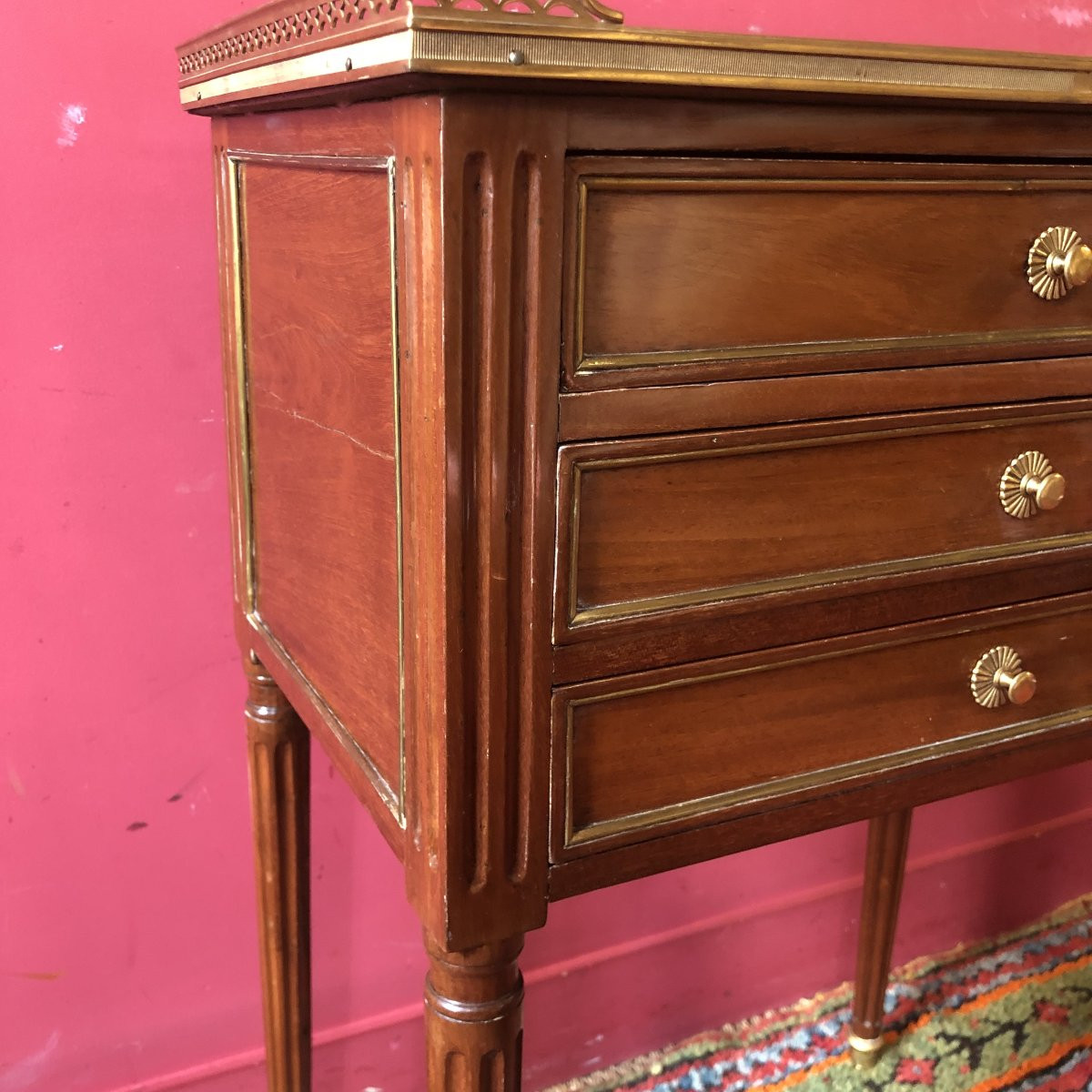 Louis XVI Period Stamped  Coffee Table-photo-6