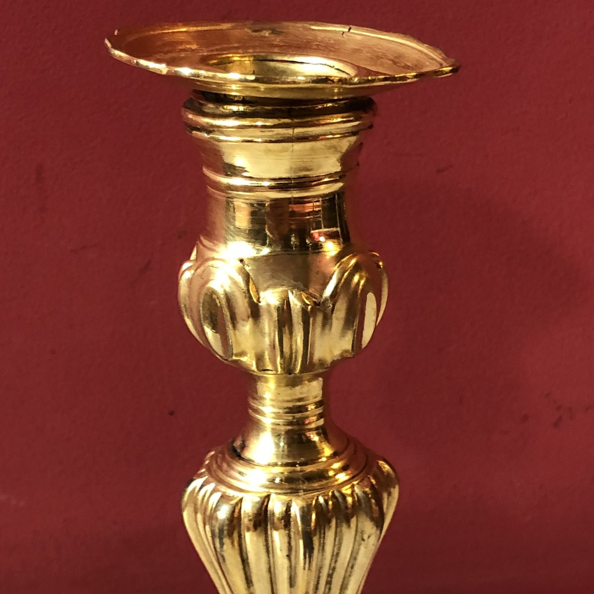 Pair Of Candlesticks, Louis XV Period-photo-4