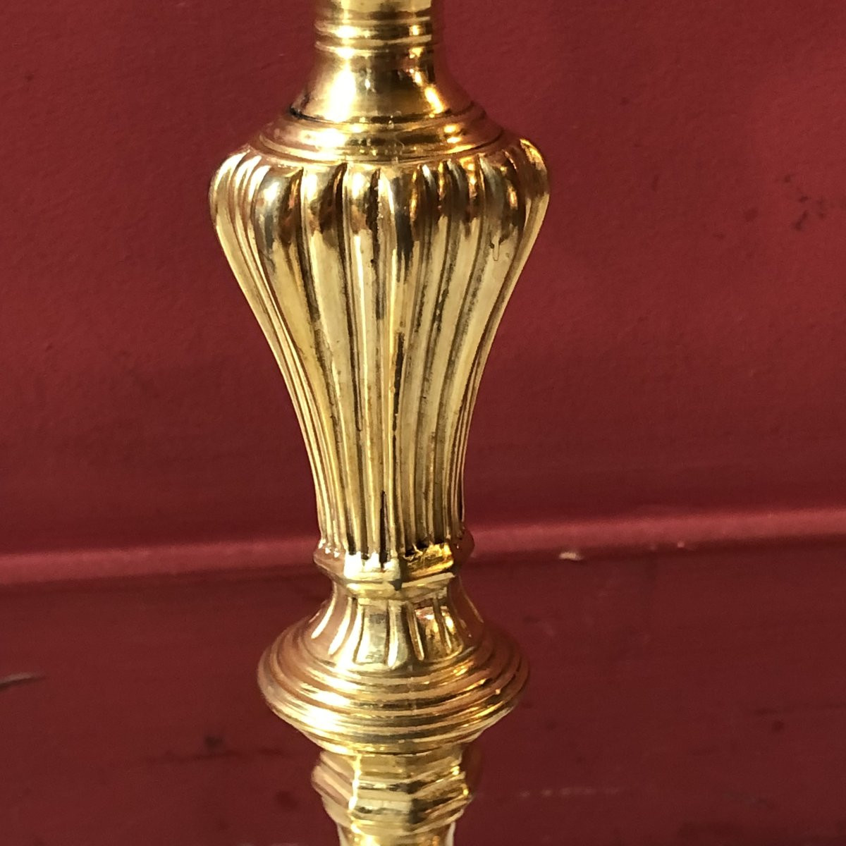 Pair Of Candlesticks, Louis XV Period-photo-1