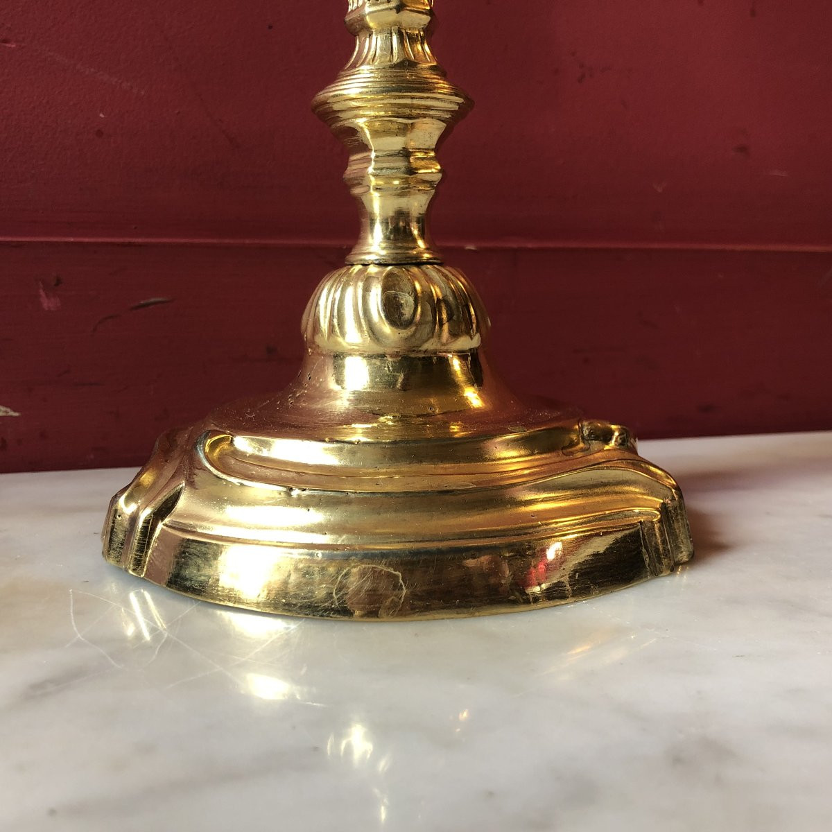 Pair Of Candlesticks, Louis XV Period-photo-3