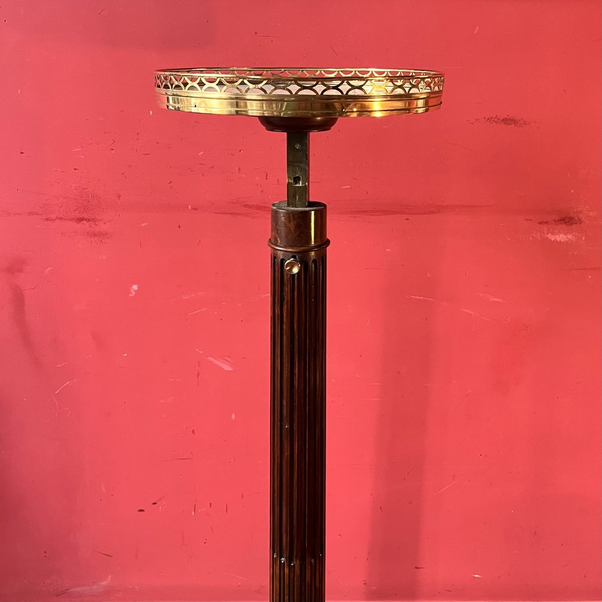 Louis XVI Period Rack-and-pinion Light Stand-photo-2