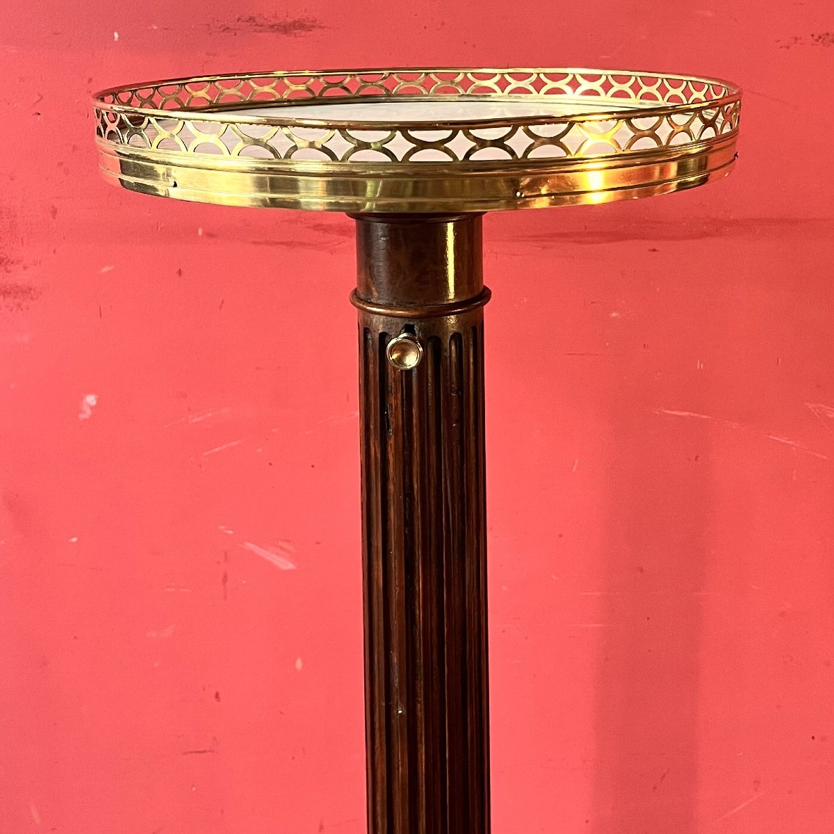Louis XVI Period Rack-and-pinion Light Stand-photo-4