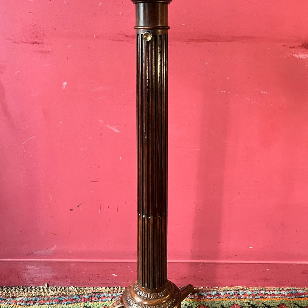 Louis XVI Period Rack-and-pinion Light Stand-photo-1