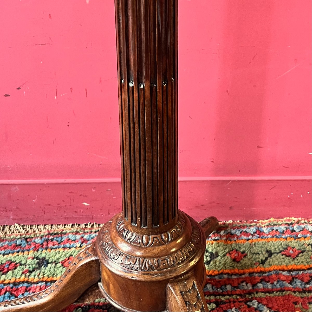 Louis XVI Period Rack-and-pinion Light Stand-photo-2