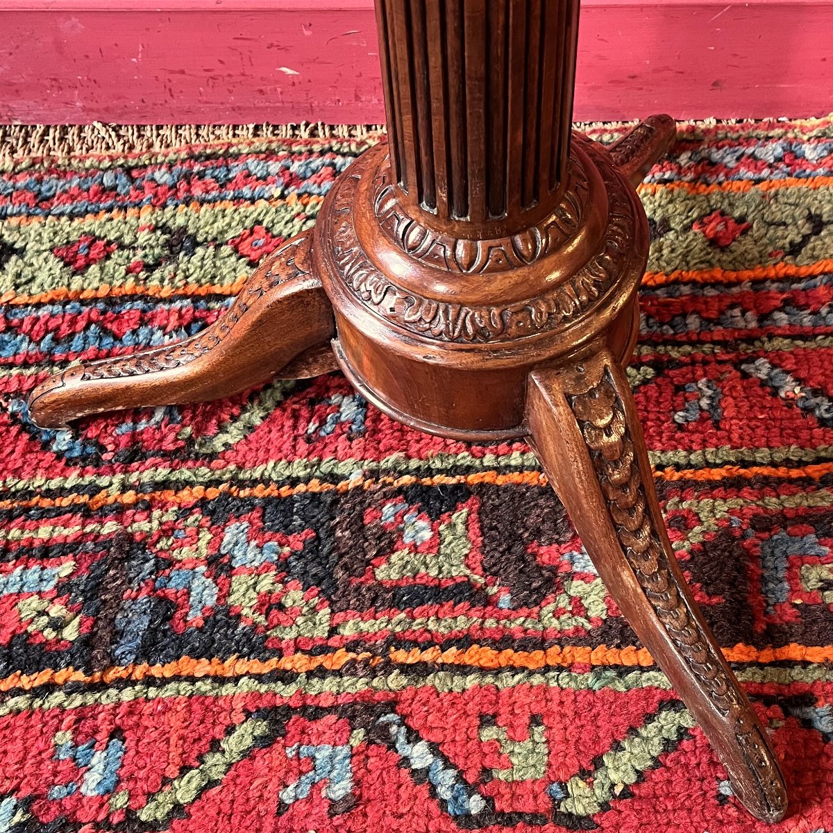 Louis XVI Period Rack-and-pinion Light Stand-photo-3
