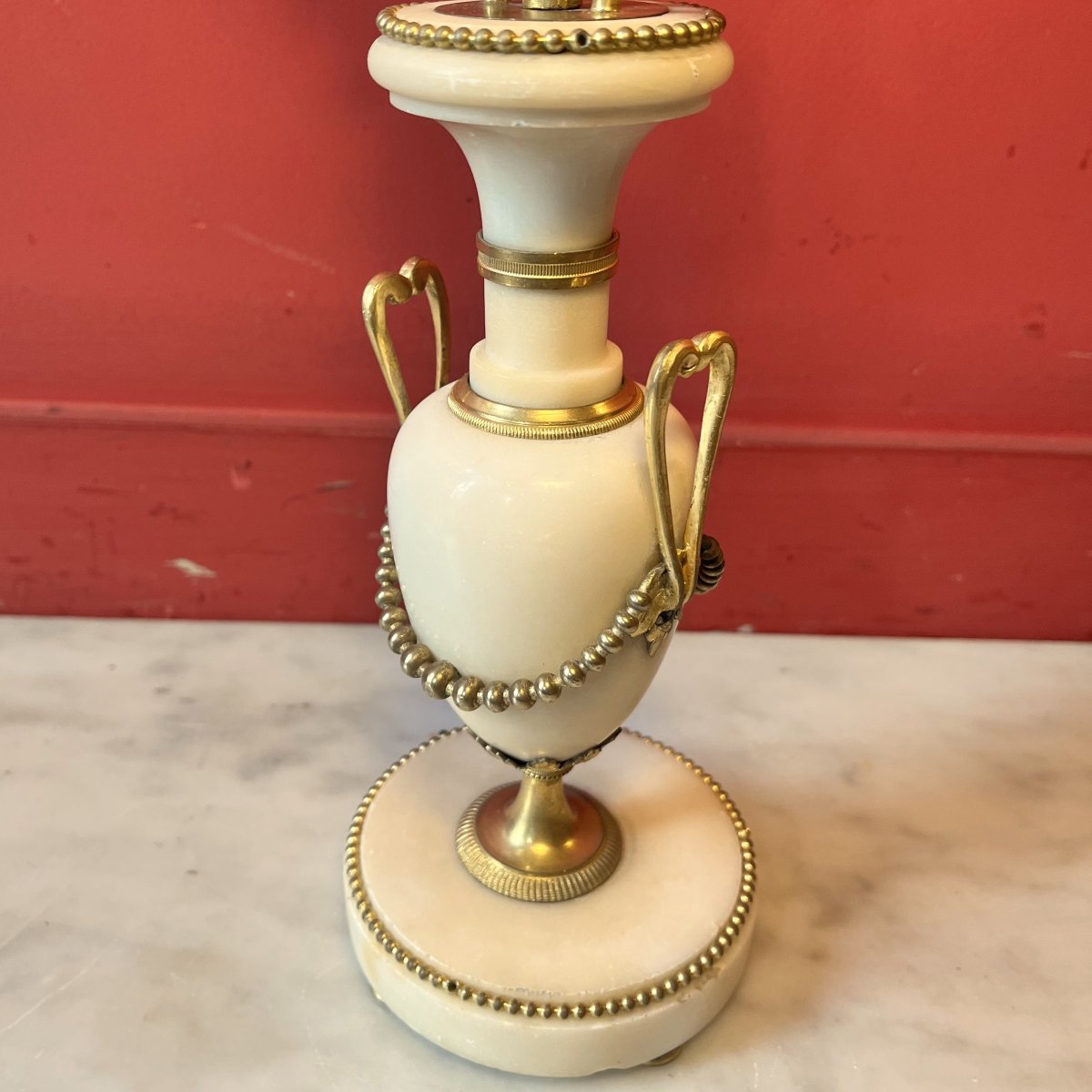 Paire de bougeoirs aux jacinthes, vers 1820-photo-7