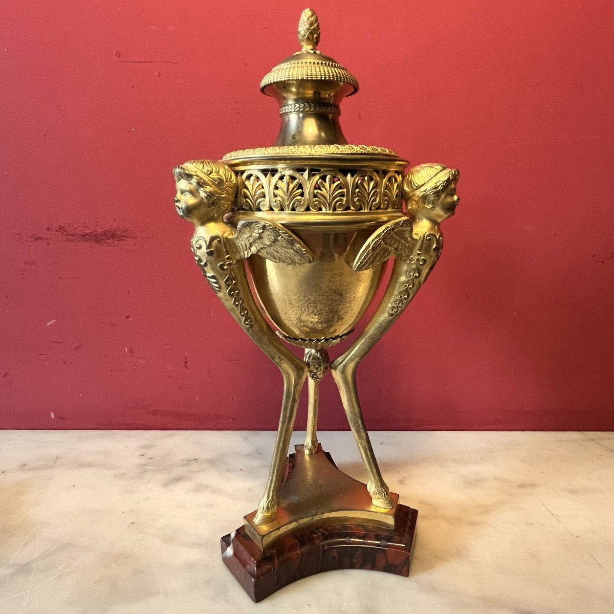 Brûle parfum aux Zéphirs, XIXème siècle-photo-2