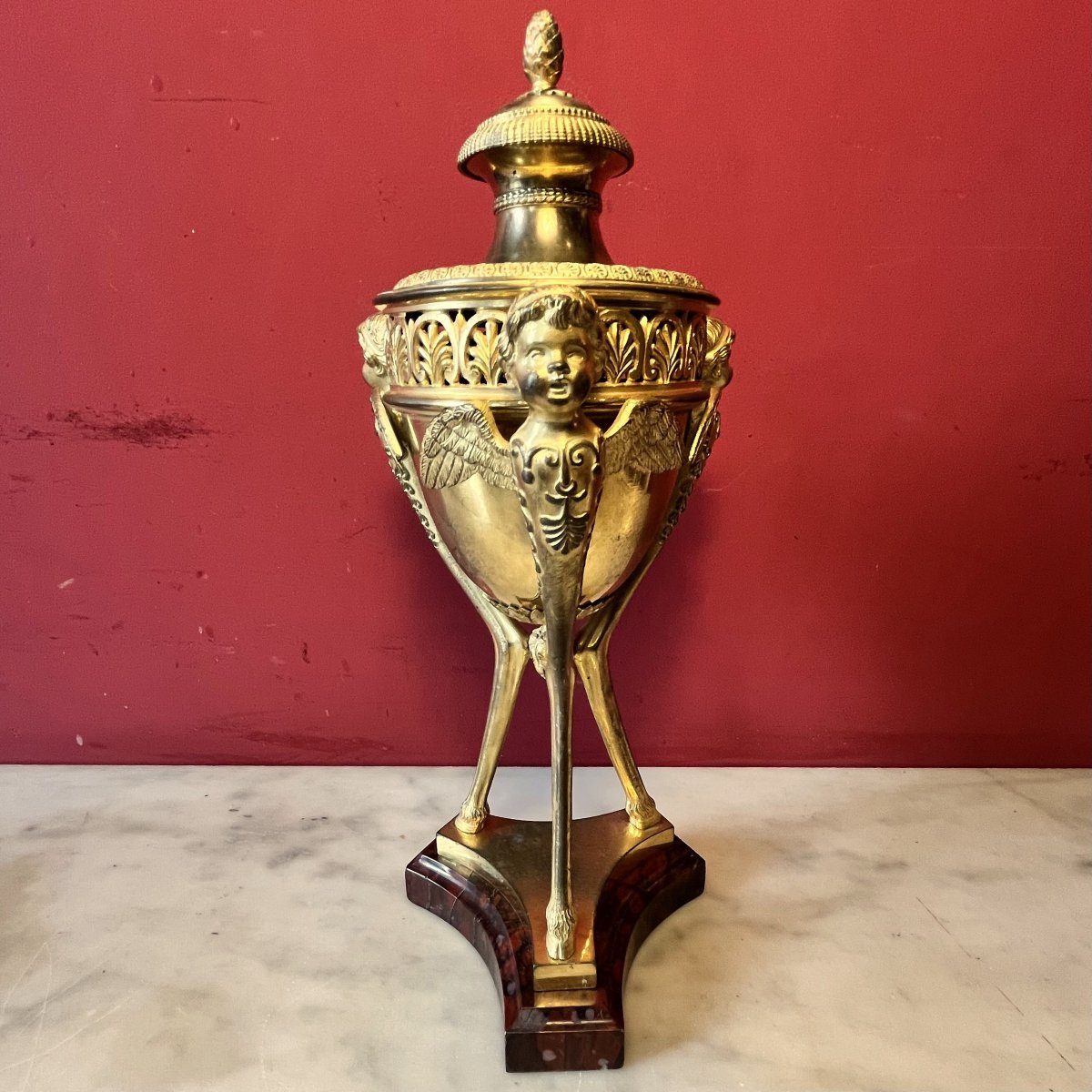 Brûle parfum aux Zéphirs, XIXème siècle-photo-3