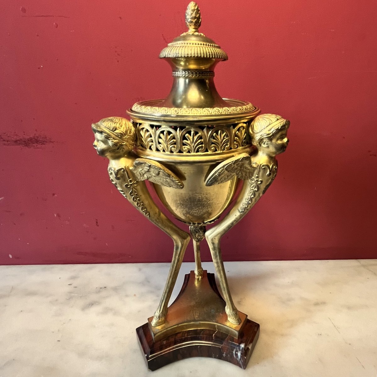 Brûle parfum aux Zéphirs, XIXème siècle-photo-1