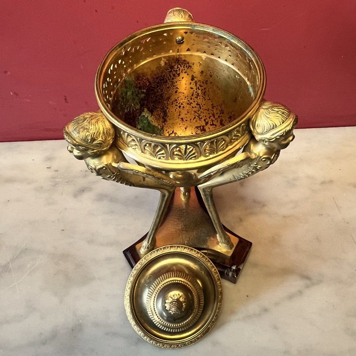 Brûle parfum aux Zéphirs, XIXème siècle-photo-3