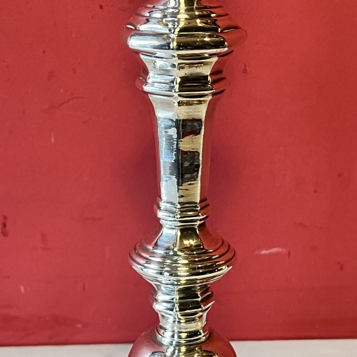 Paire de bougeoirs, époque Louis XV-photo-1
