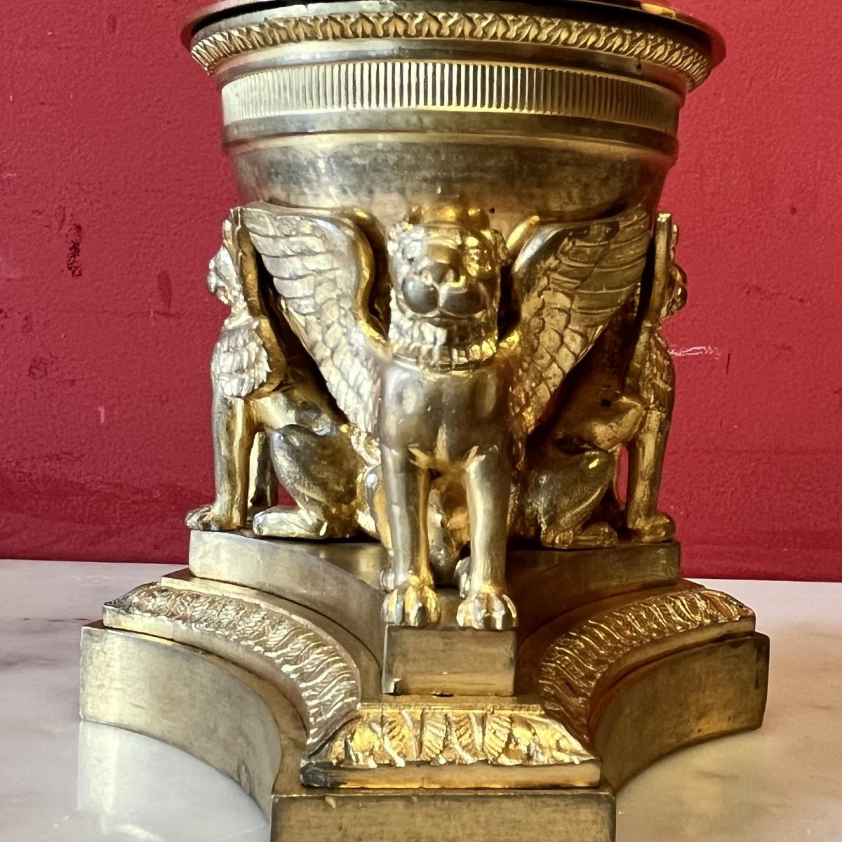 Lion Incense Burner, Circa 1830-photo-5