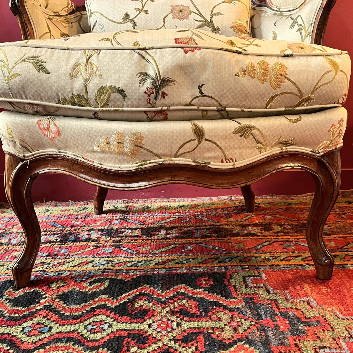 Stamped Delanois, Louis XV Period Bergère-photo-3