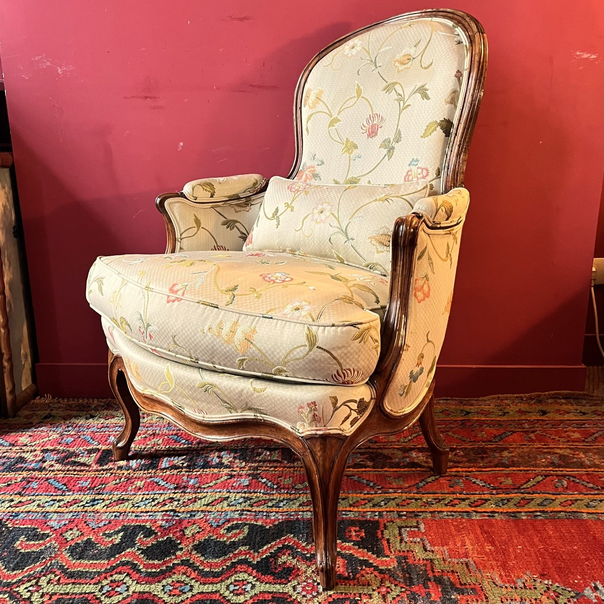 Stamped Delanois, Louis XV Period Bergère