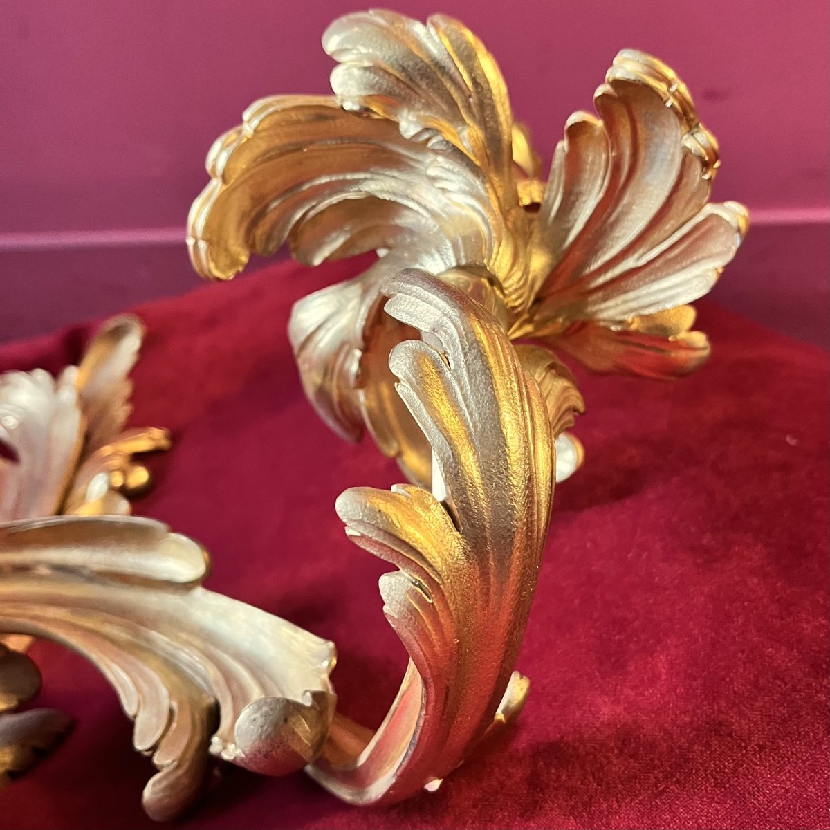 Pair Of Large Louis XV Wall Lights-photo-2